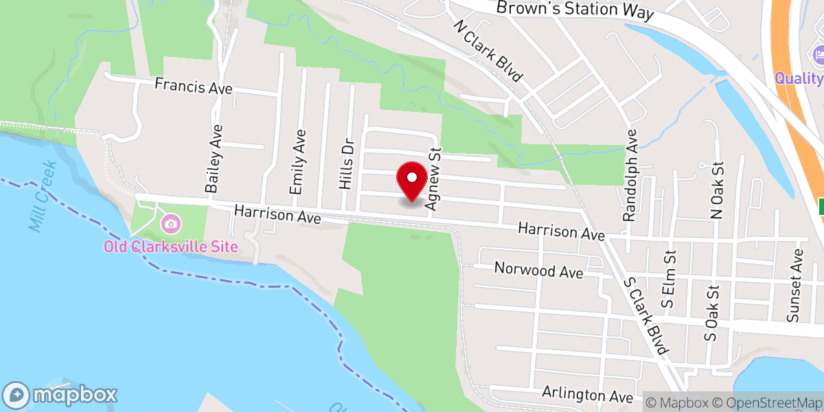 Map showing location of Seven Pillars Church