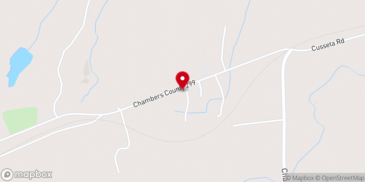 Map showing location of True Faith Baptist Church