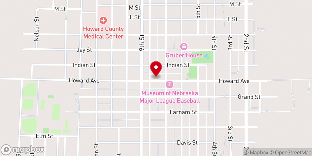 Map showing location of St. Paul Community VBS