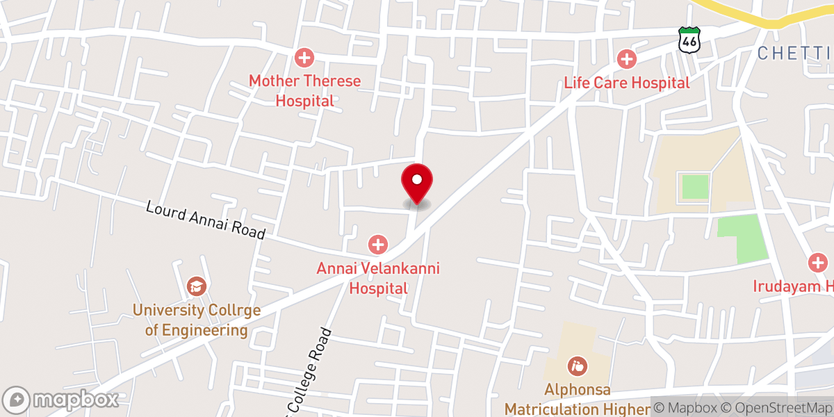 Map showing location of Mount Calvary Fellowship