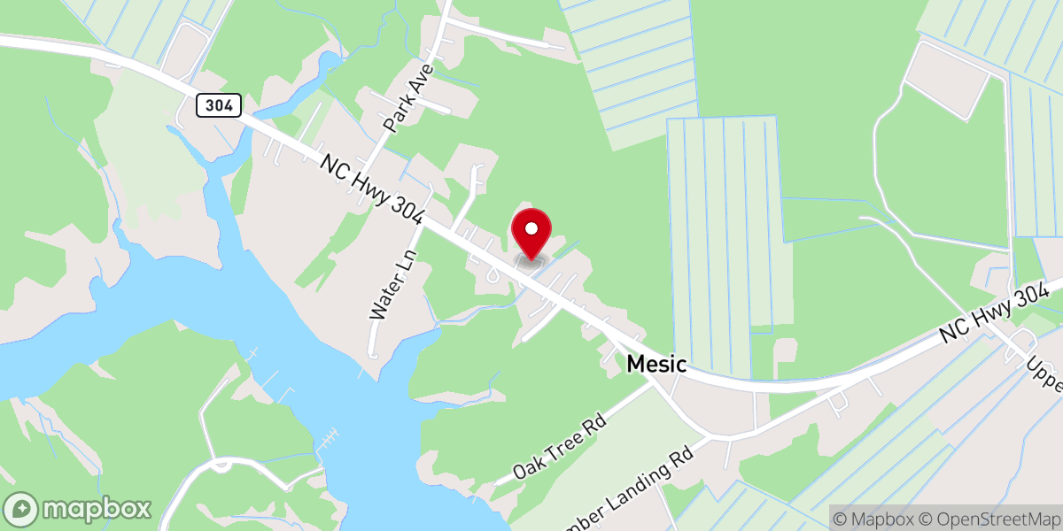 Map showing location of Mount Olive Missionary Baptist Church
