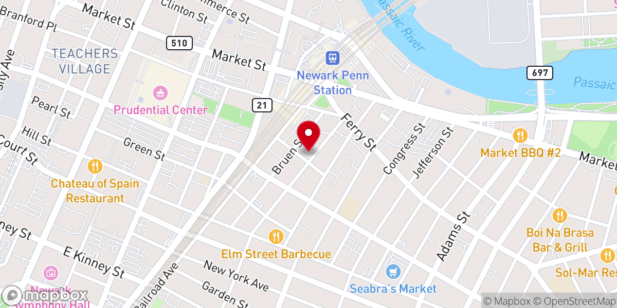 Map showing location of CCP Church - Christian Community Presbyterian