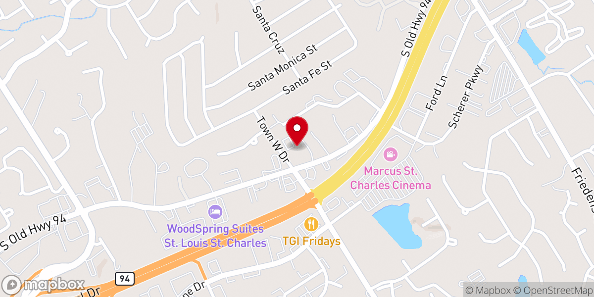 Map showing location of Hope Lutheran Church Preschoolist