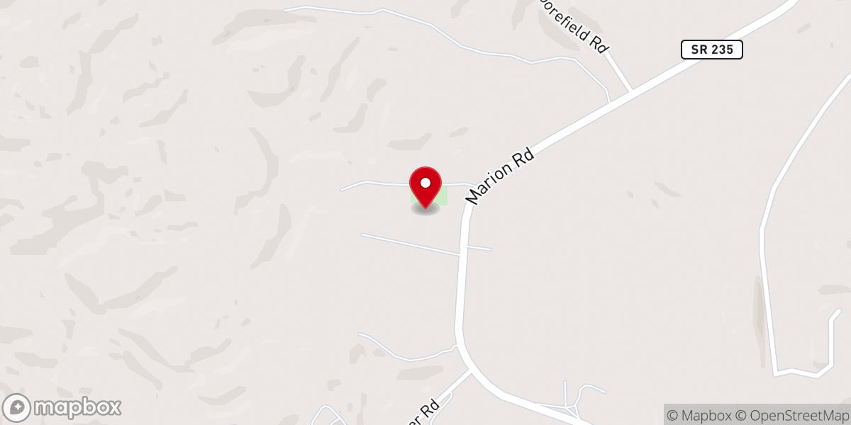 Map showing location of Gum Springs