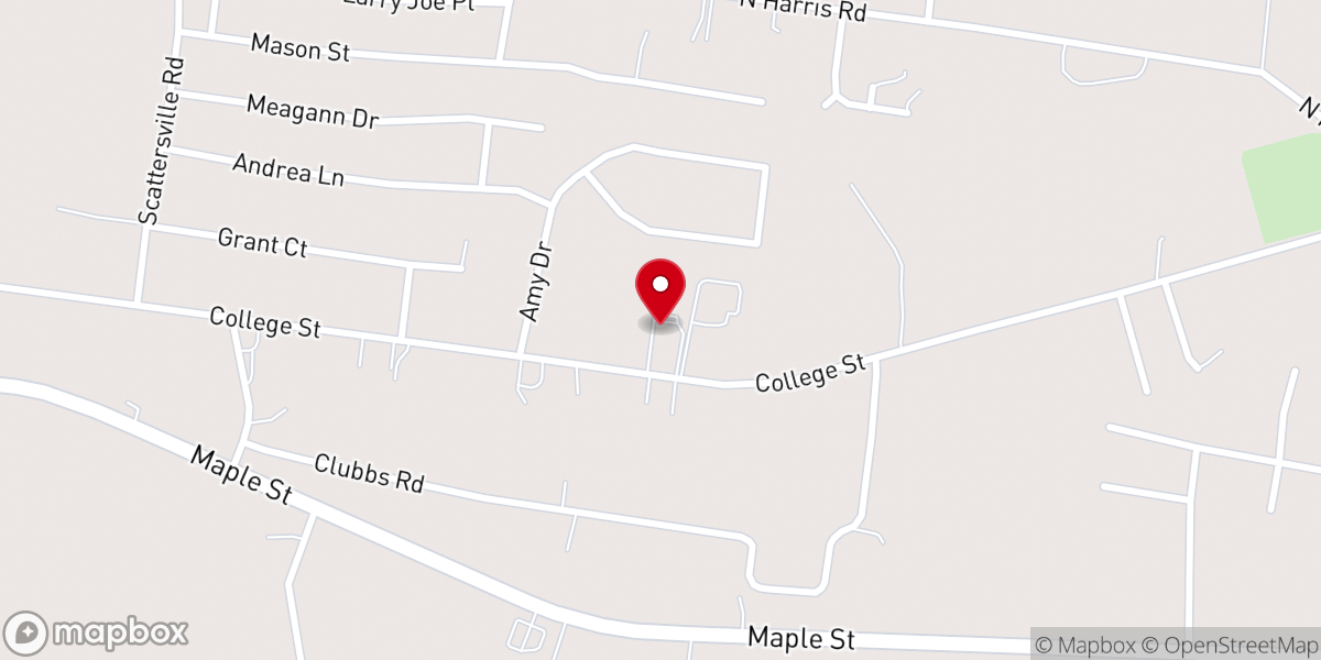 Map showing location of Portland Church of God of Prophecy