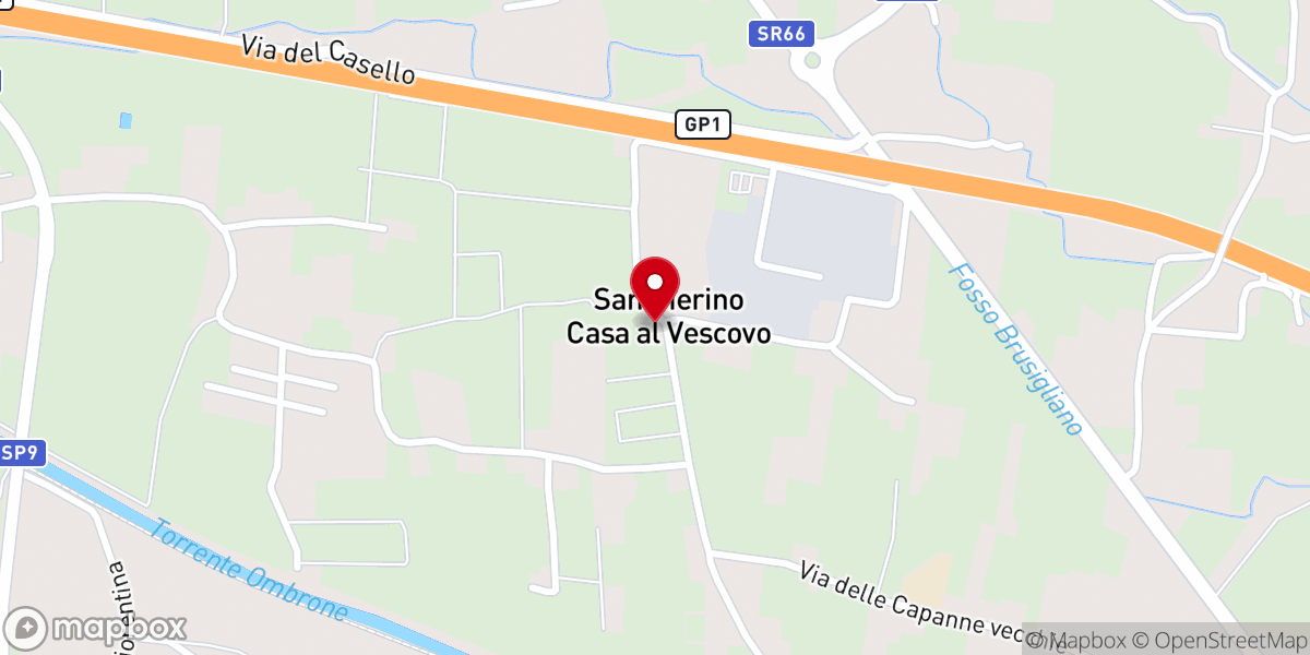 Map showing location of Chiesa San Pierino Casa al Vescovo