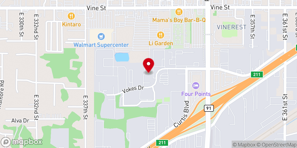 Map showing location of Greater Works Church UPCI (Eastlake)