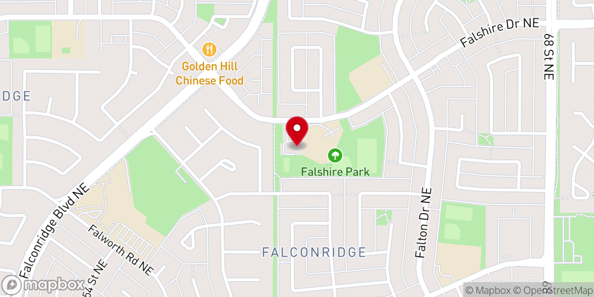 Map showing location of The Impact Church