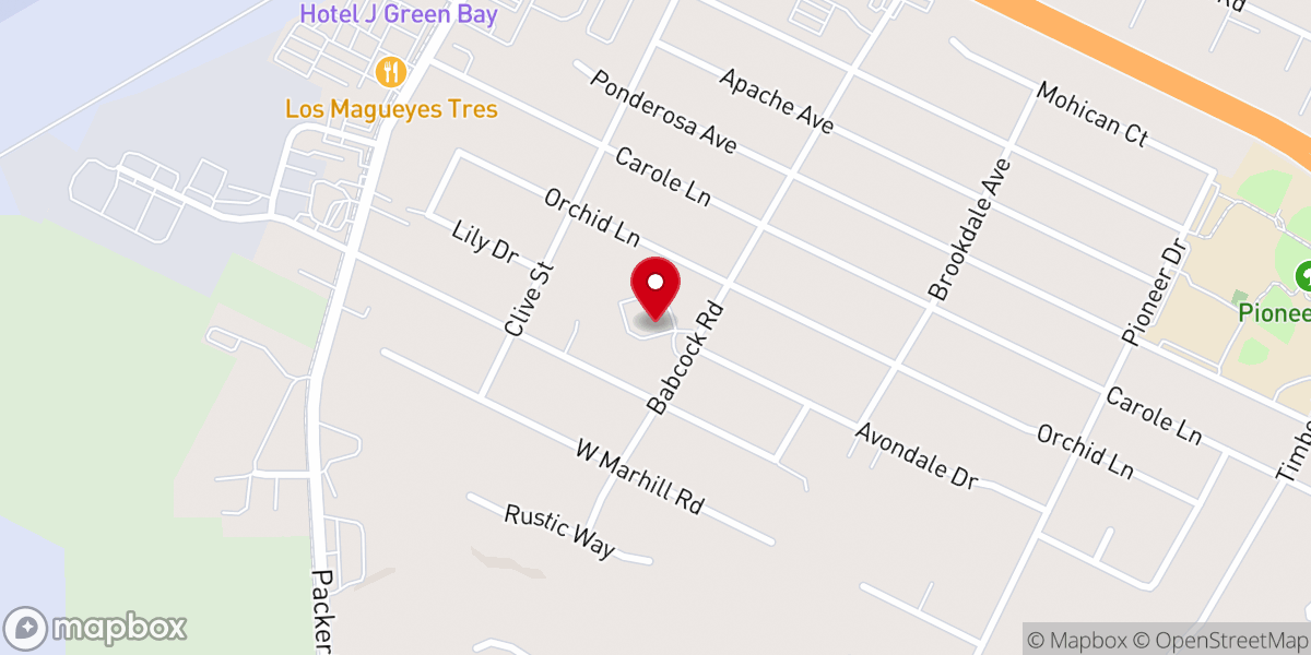 Map showing location of St. John Lutheran Church - ELCA