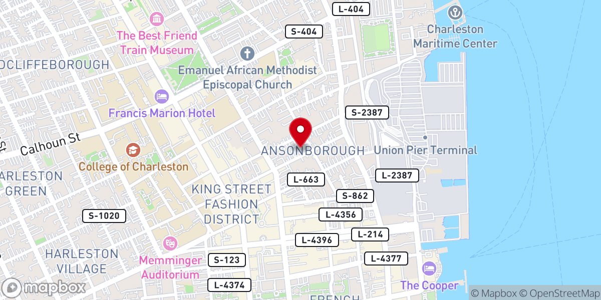 Map showing location of Drexel House