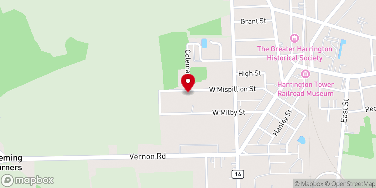 Map showing location of Mt Moriah Church of the Living