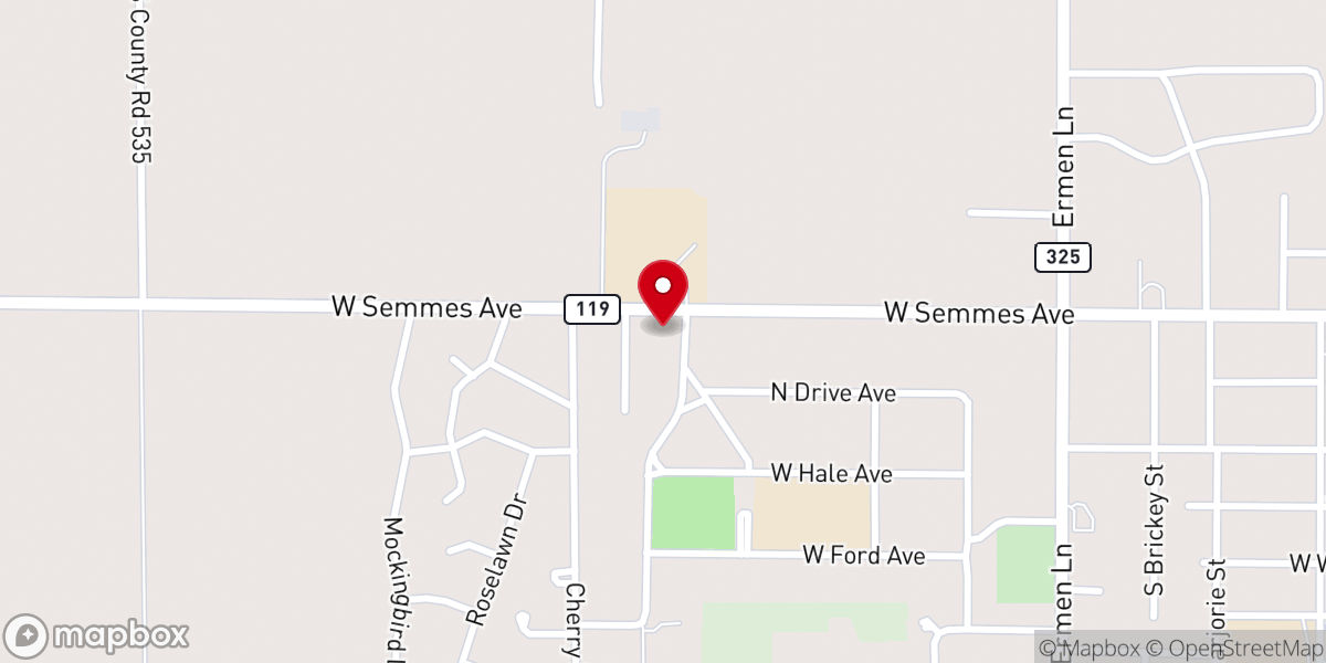 Map showing location of True Grace Church of the Nazarene