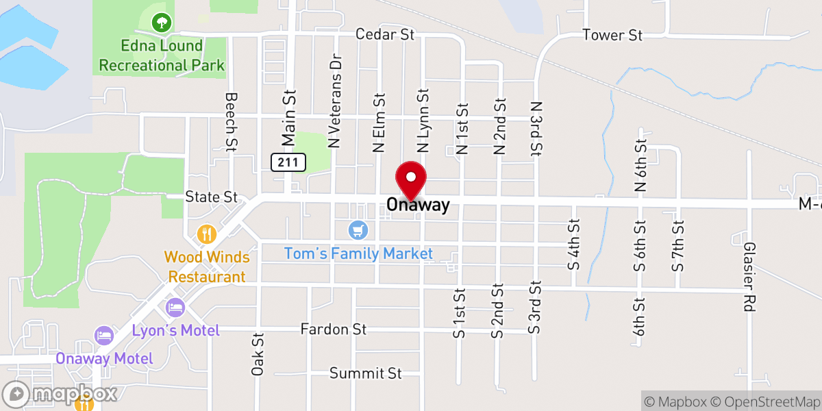 Map showing location of Courtesy Club Food Pantry