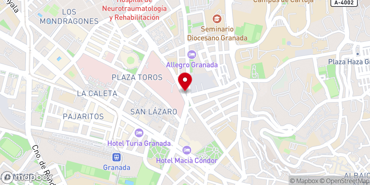 Map showing location of Parroquia de San Isidro
