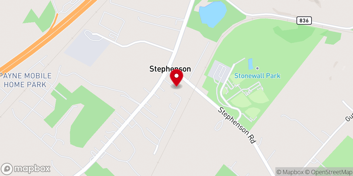 Map showing location of Emmanuel United Methodist Church