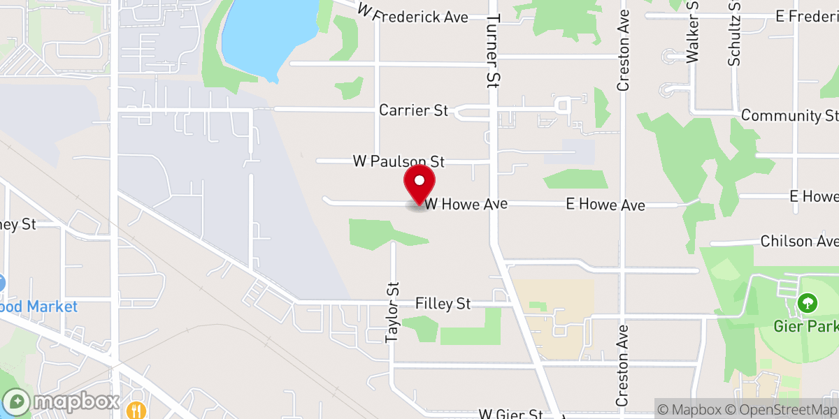 Map showing location of Voice of Power Deliverance Ministry