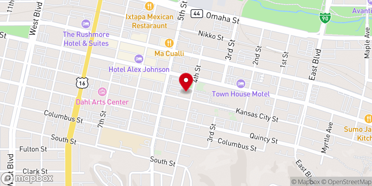 Map showing location of Trinity Lutheran Church