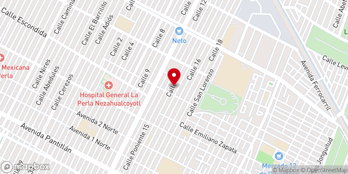 Map showing location of Iglesia Evangélico Bethesda MIEPI
