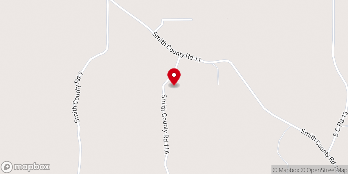 Map showing location of New Home Baptist Church