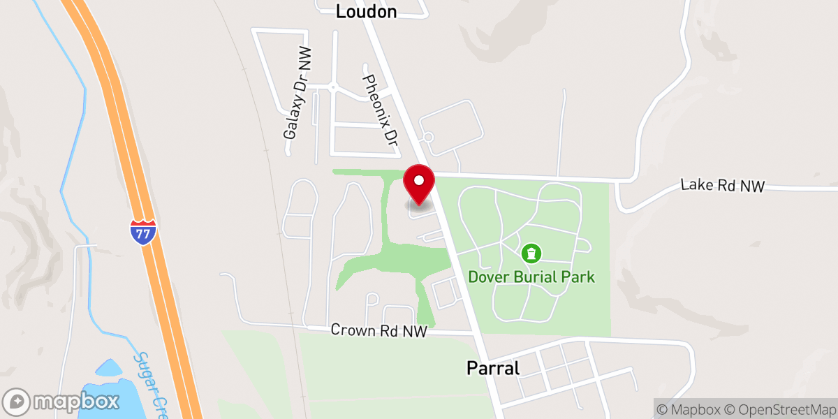 Map showing location of Word Of Faith Christian Center