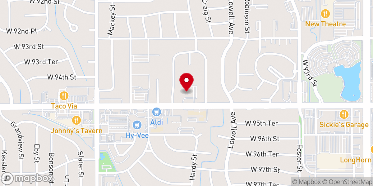 Map showing location of St. Dionysios Greek Orthodox Church