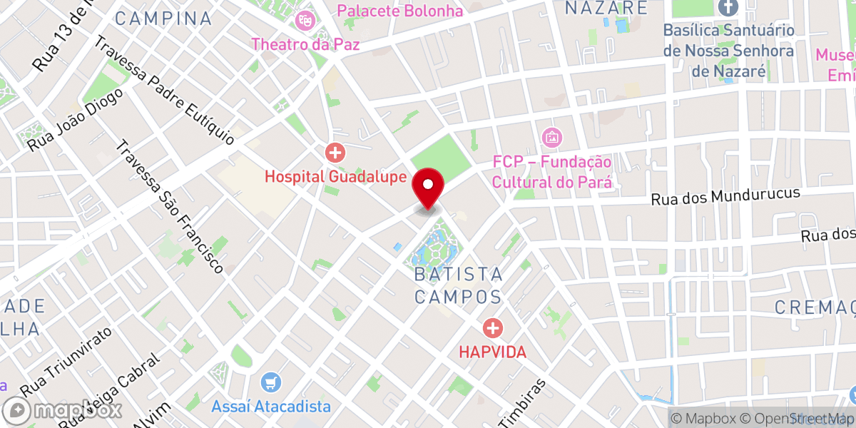 Map showing location of Capela Santo Antônio de Lisboa