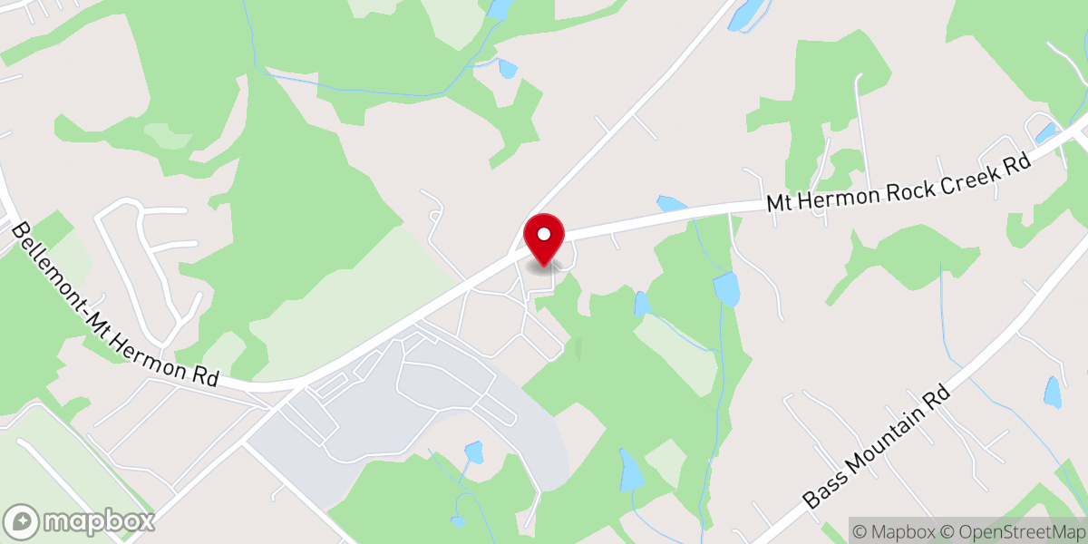 Map showing location of Mt Hermon United Methodist Church