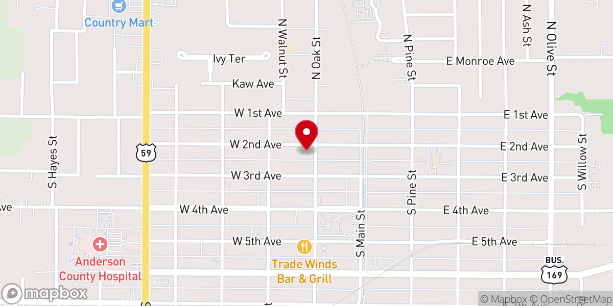 Map showing location of First United Methodist Church