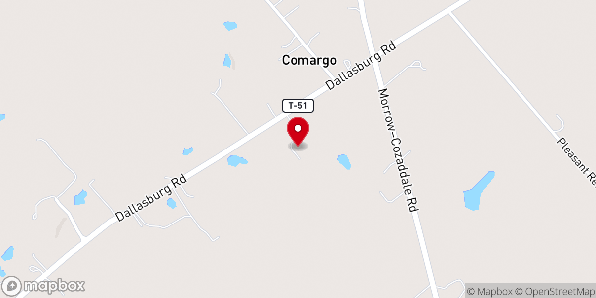 Map showing location of Comargo Camp Association