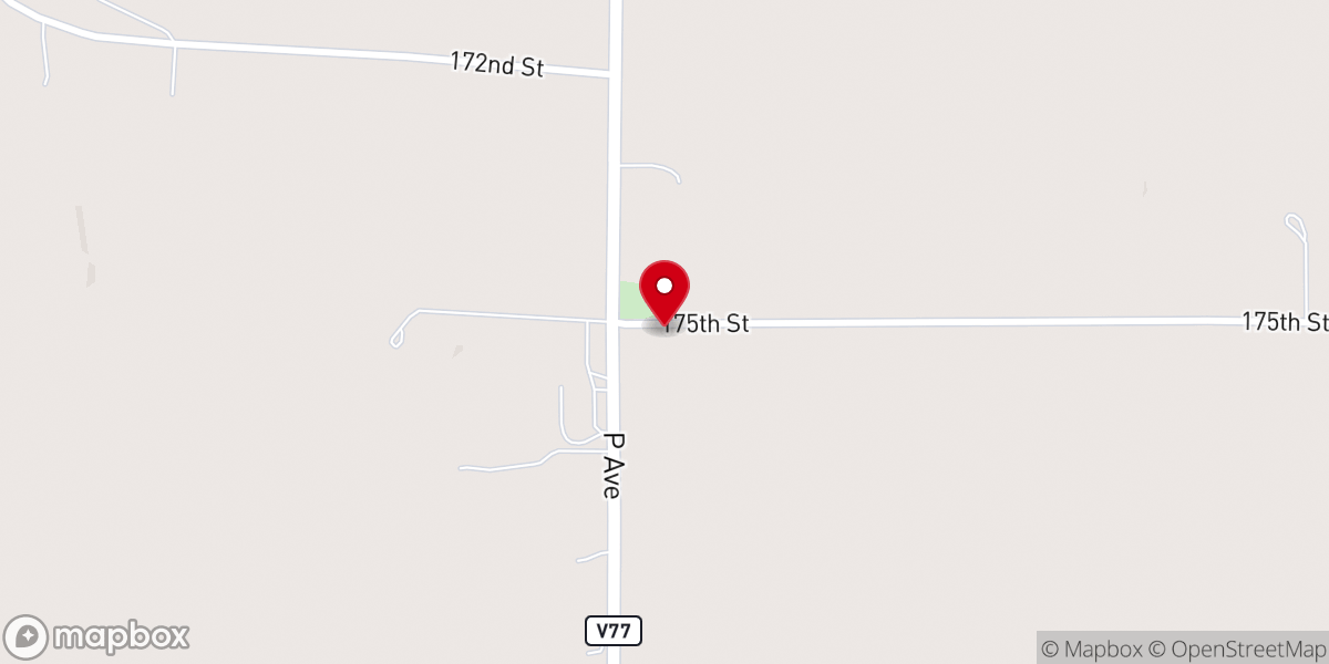 Map showing location of First Lutheran Church