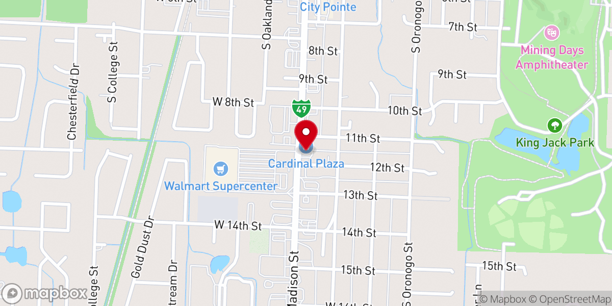 Map showing location of Zipline Insurance - Zach Parish Agency