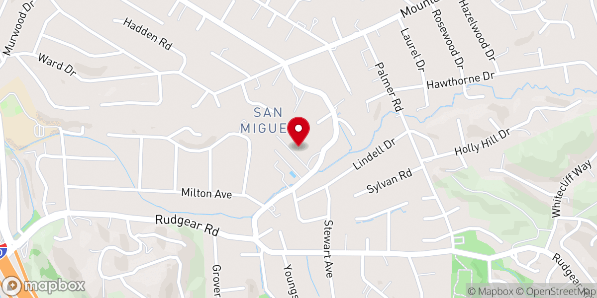 Map showing location of St Luke's Lutheran Church