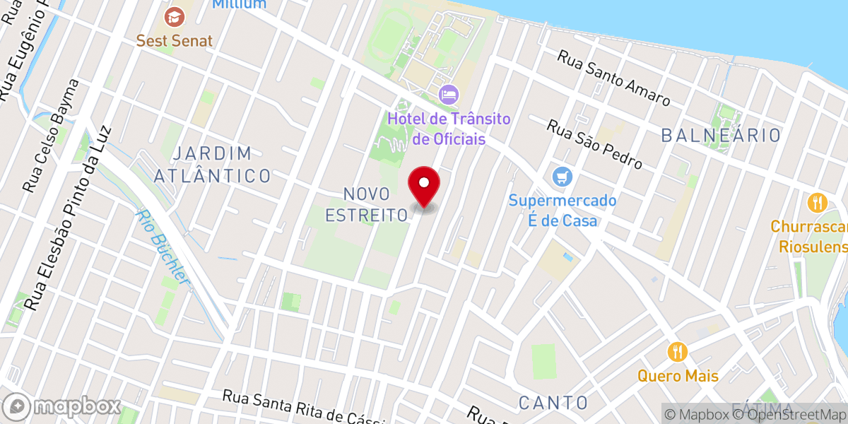 Map showing location of Igreja Pentecostal Unida Brasil IPUB DO ESTREITO
