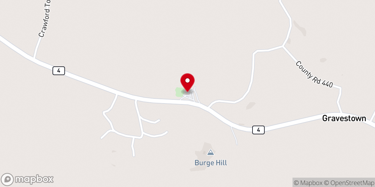Map showing location of Beech Hill Church of Christ