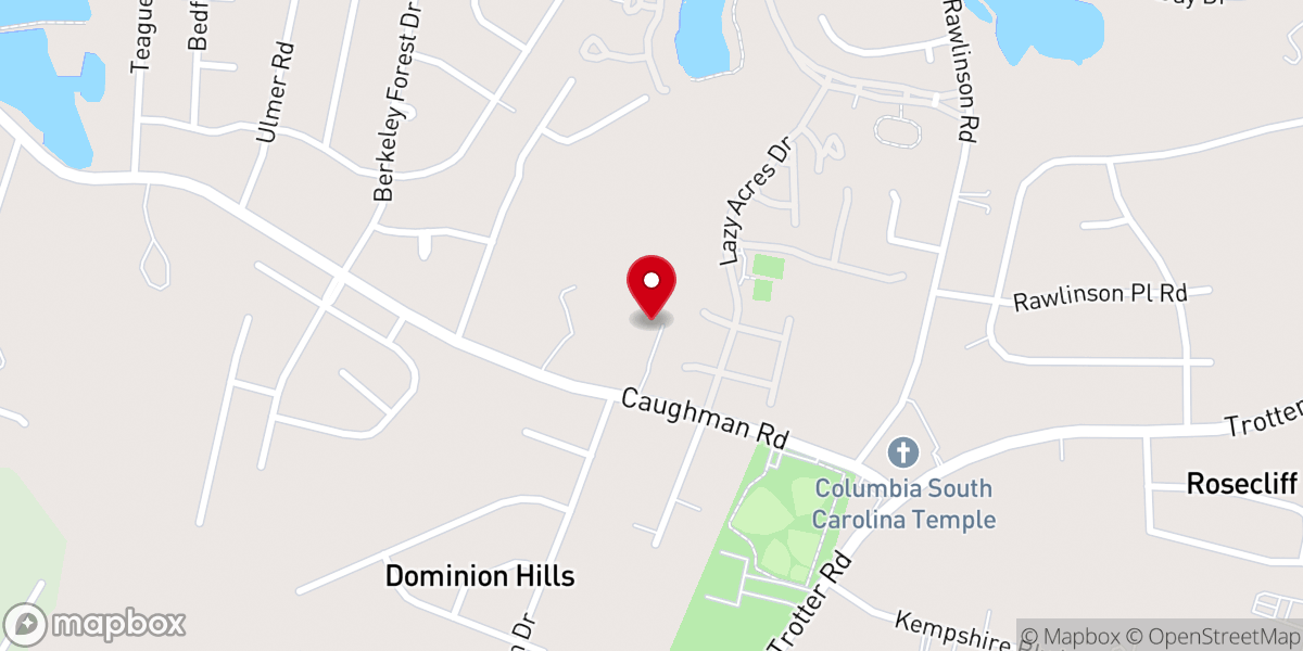 Map showing location of New Beginning Baptist Church