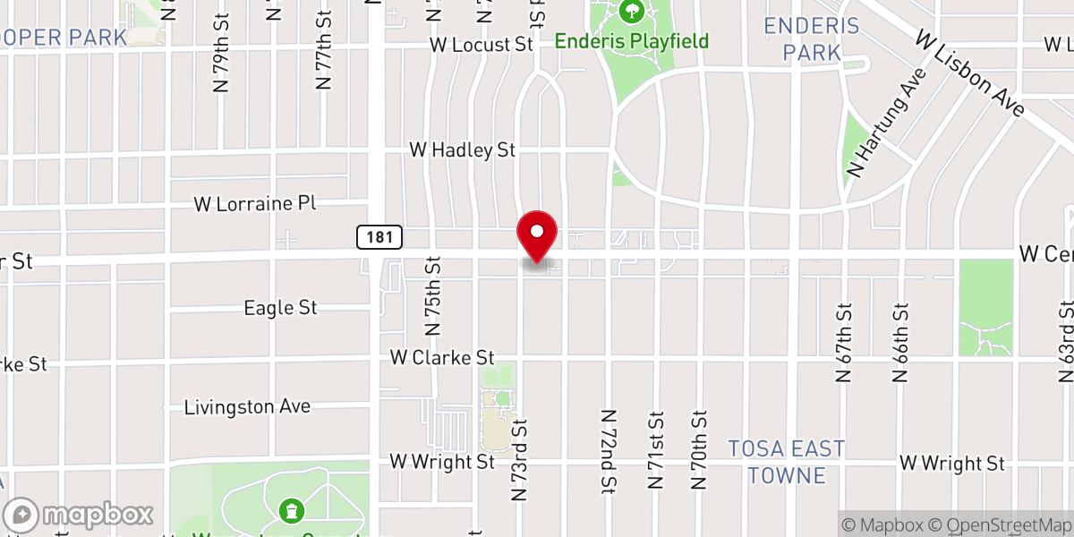 Map showing location of Bethany Calvary United Methodist Church