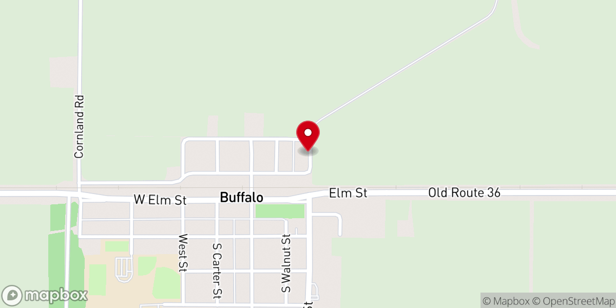 Map showing location of Body of Christ of Buffalo