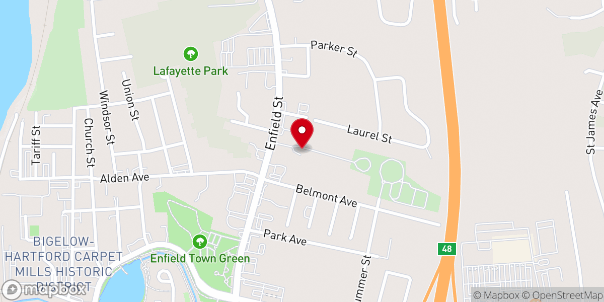 Map showing location of Holy Ghost Temple Church