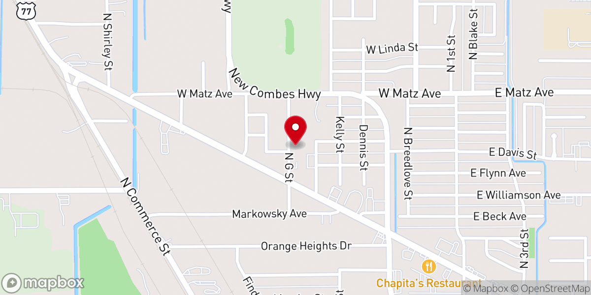 Map showing location of Iglesia Bautista Emmanuel
