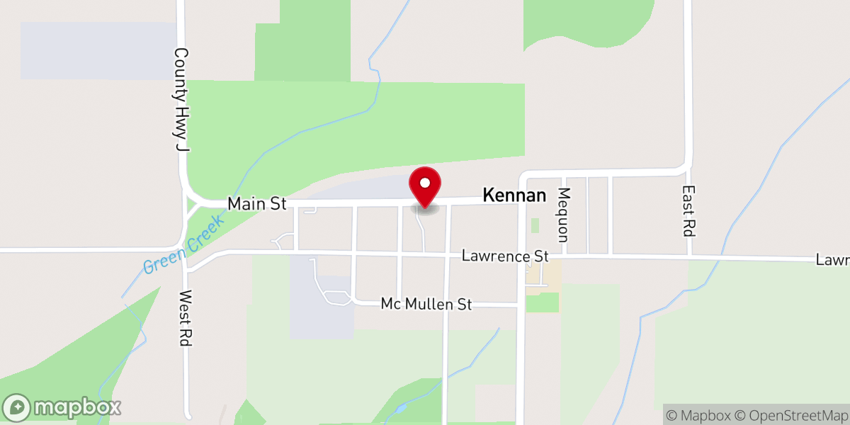 Map showing location of Zion Lutheran Church