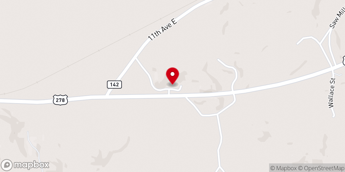 Map showing location of White Rock Church