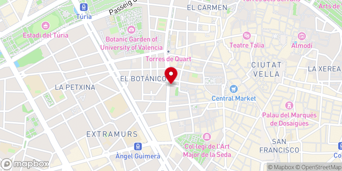 Map showing location of Real Convento de la Encarnación del Verbo Divino