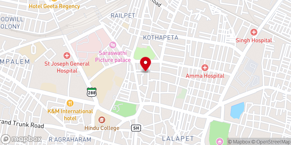 Map showing location of ANDHRA PACHHALLU ఆంధ్రా పచ్చళ్ళు