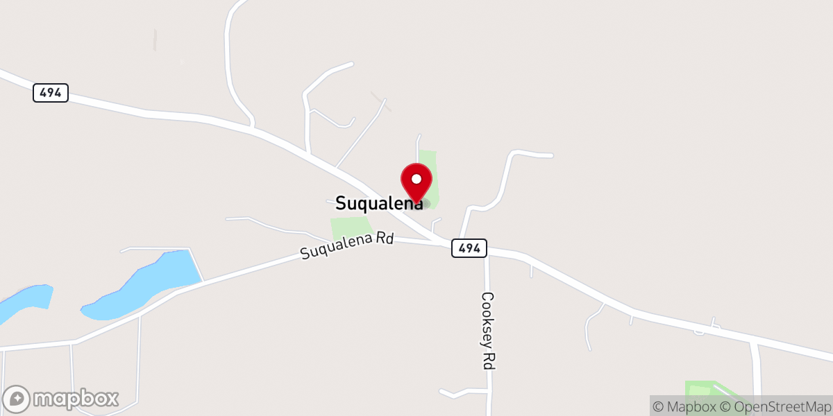 Map showing location of Macedonia Baptist Church