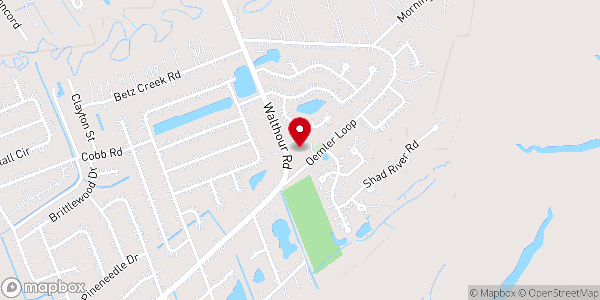 Map showing location of St. Francis of the Islands Episcopal Church