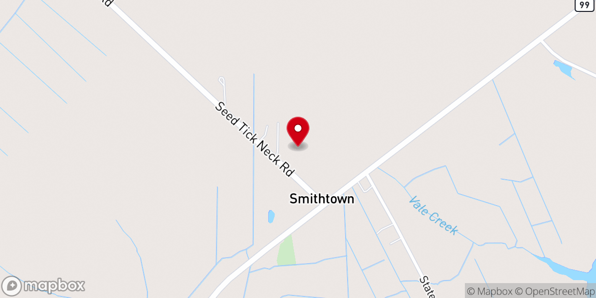 Map showing location of First Baptist Church of Smithton