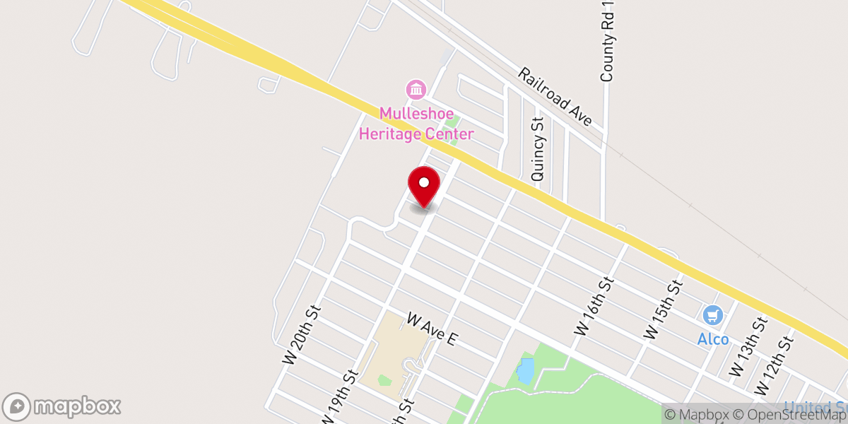 Map showing location of Calvary Baptist Parsonage