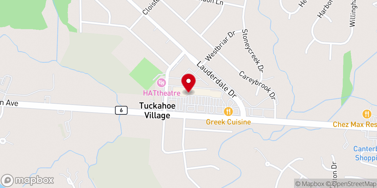 Map showing location of Hope Thrift Tuckahoe
