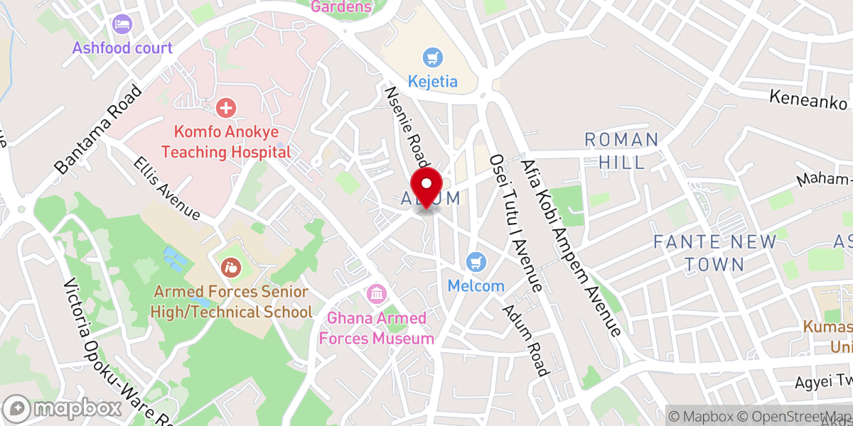 Map showing location of Wesley Methodist Cathedral