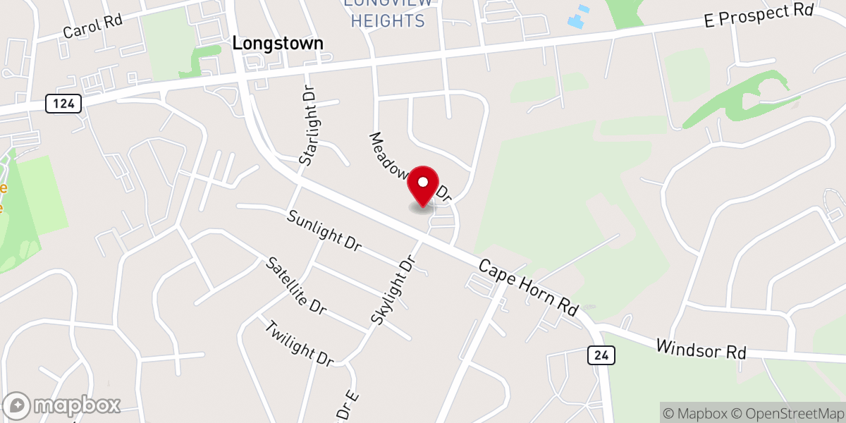 Map showing location of Covenant Moravian Church